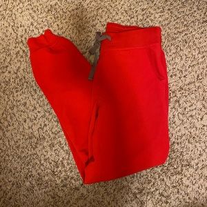 Pop Red Zamora Figs Scrub Pants.